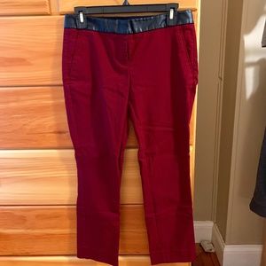 The Limited Red Dress Pants with Black Trim